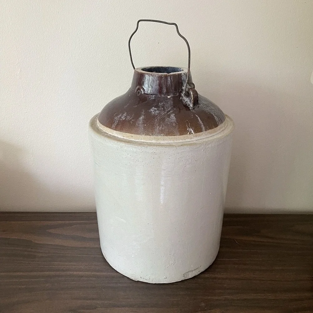 Antique Western Stoneware Co Maple Leaf Monmouth Illinois 5 Gallon Crock Pickle‎
